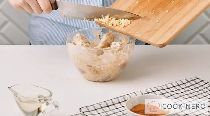 Chicken legs in dough