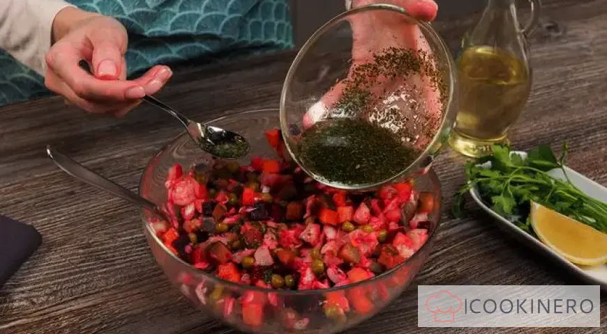 Vinaigrette with herring