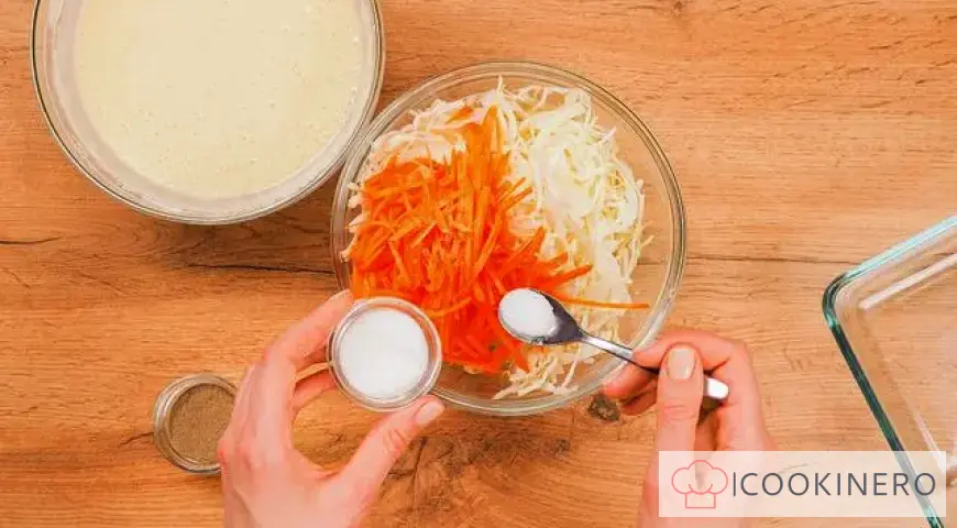 Cabbage pie with kefir