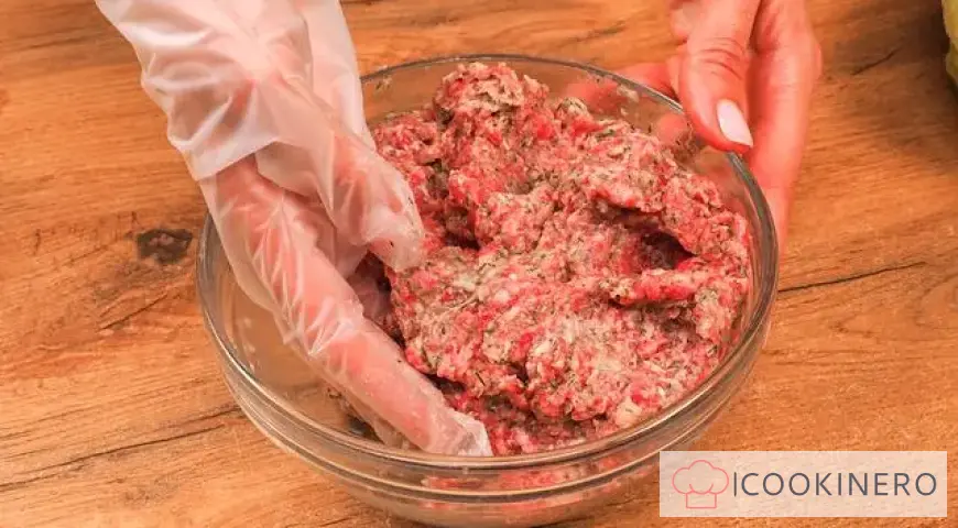 Beef lula kebab in the oven