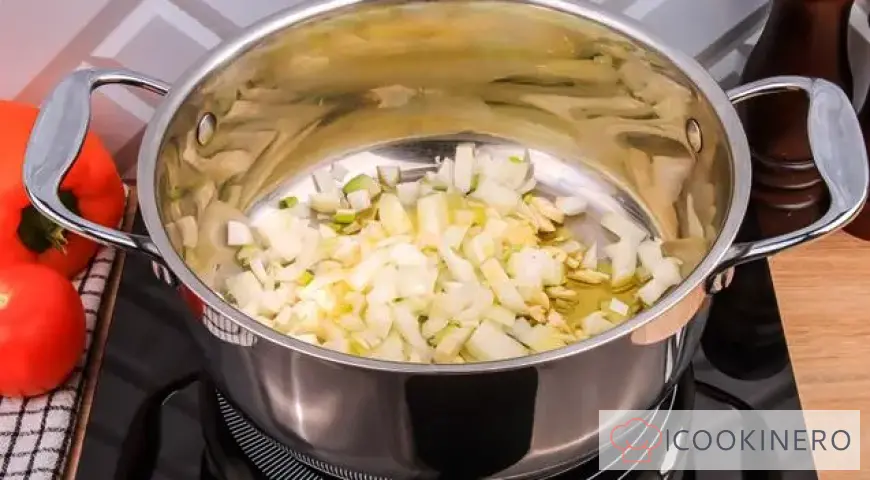 Vegetable stew with minced meat