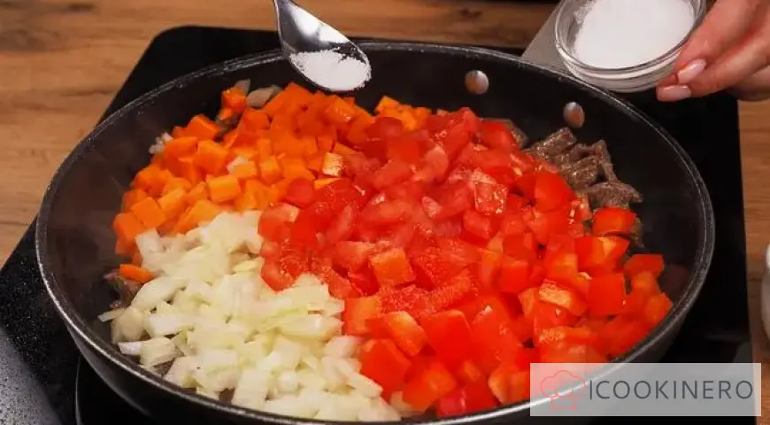 Chickpeas with meat
