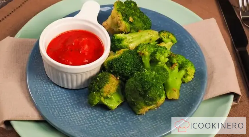 Broccoli in a frying pan