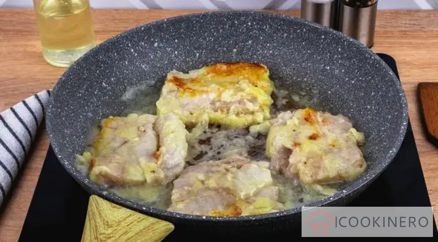 Pollock fillet in batter