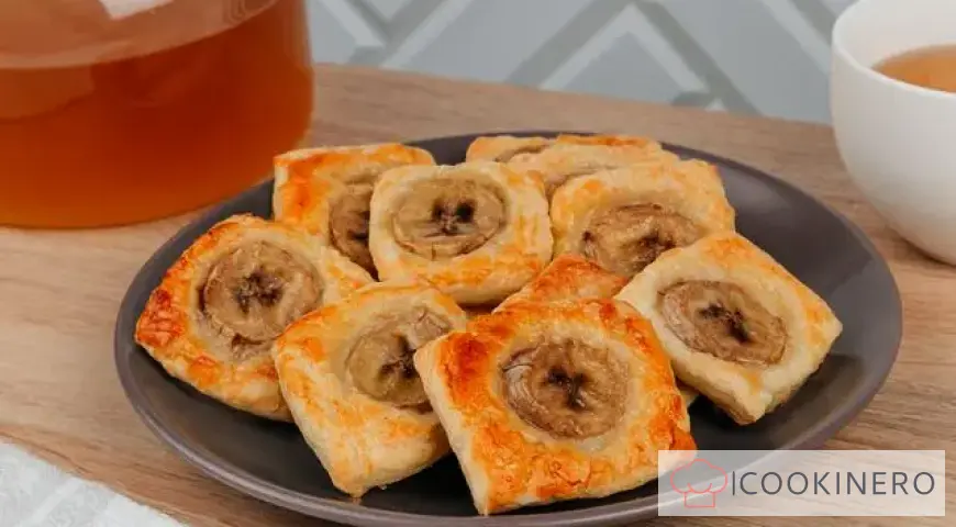 Blätterteig mit Banane