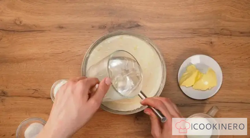 Yeast pancakes with milk