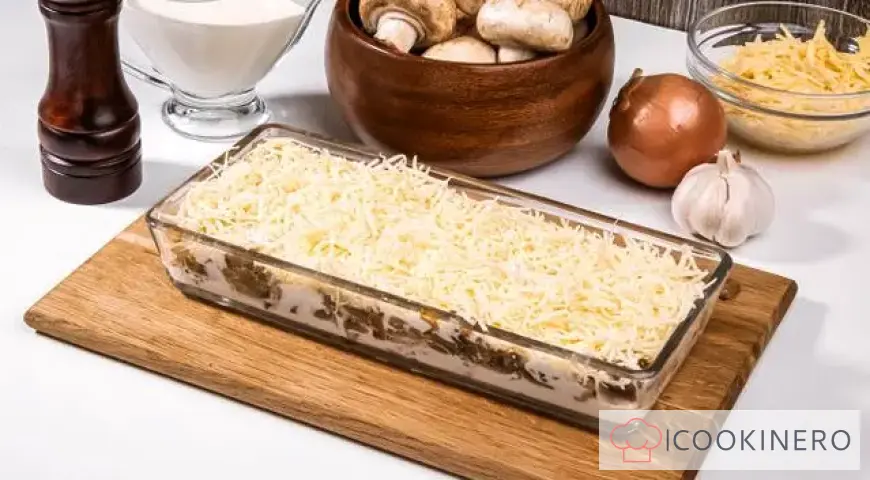 Julienne con pollo e funghi