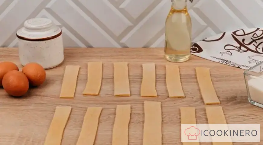 Brushwood cakes with curd-butter cream