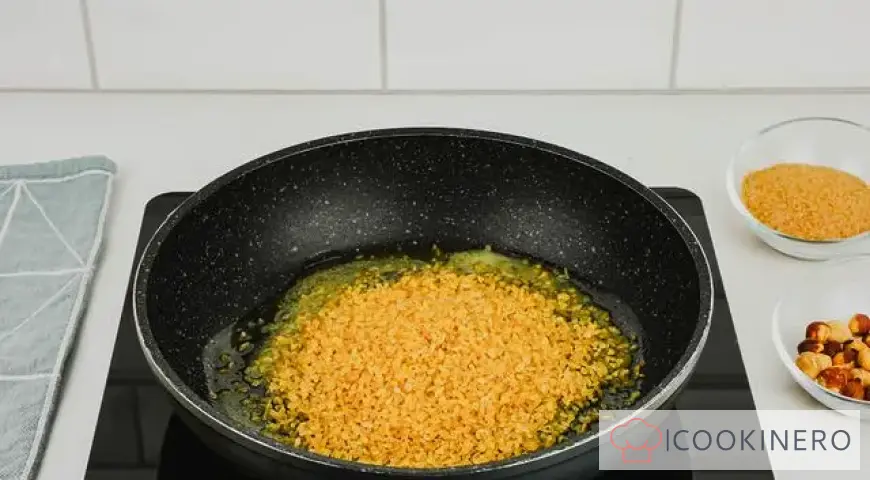 Bulgur porridge with milk
