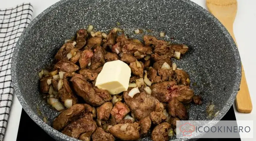 Buckwheat with chicken liver