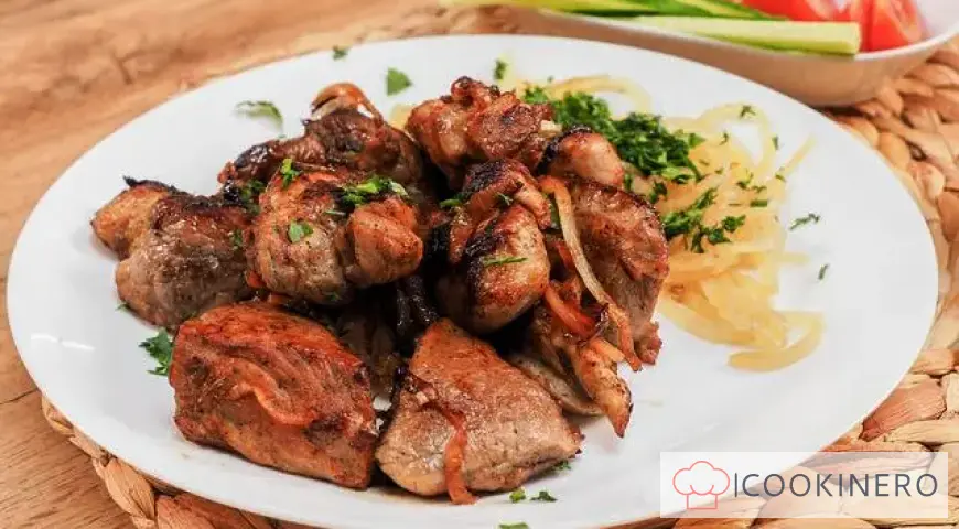 Schaschlik mit Mayonnaise