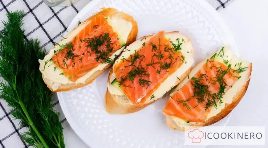 Trout and Cream Cheese Sandwiches