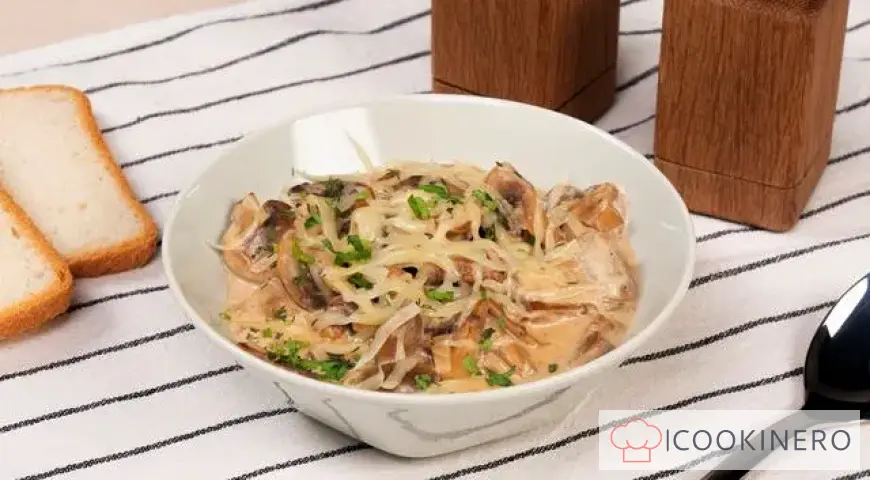 Champignons à la crème fraîche