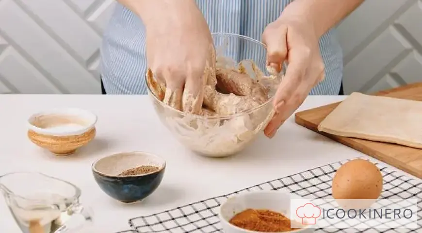 Chicken legs in dough