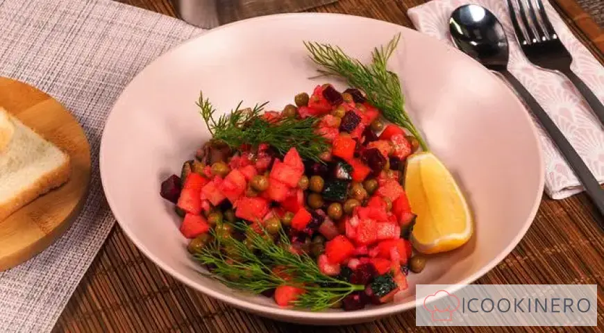 Vinagreta con pepino fresco