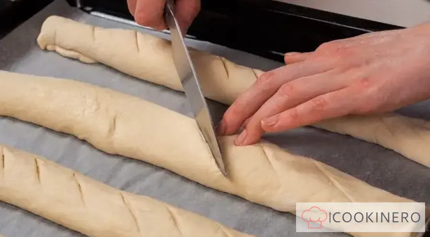 Französisches Baguette mit knuspriger Kruste