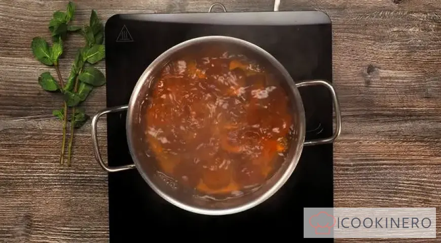 Compote of dried apricots