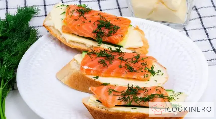 Sandwichs à la truite et au fromage à la crème