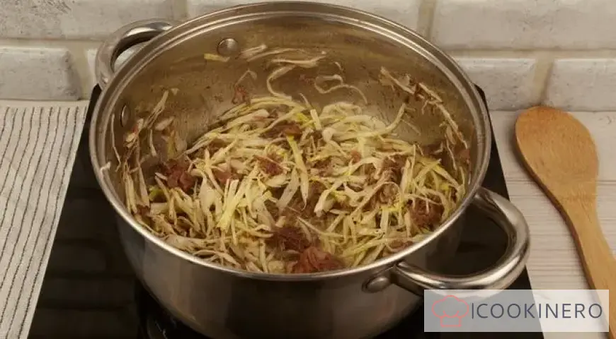 Cabbage Solyanka with Stew