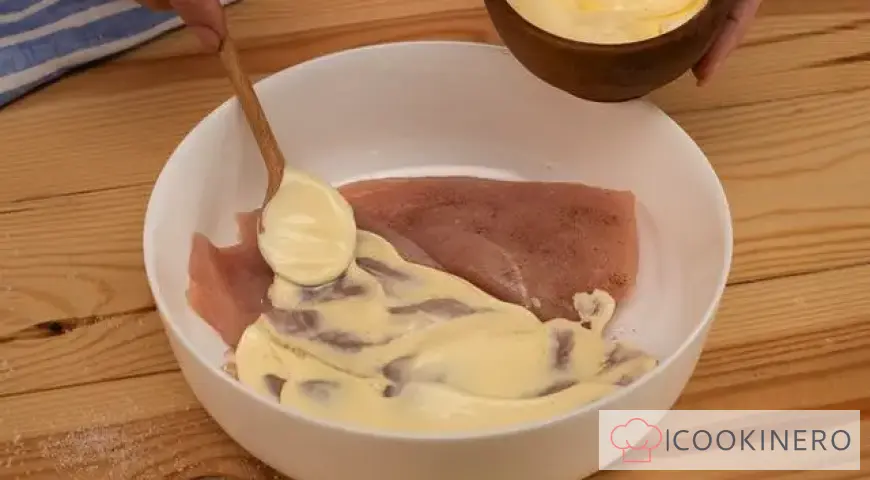 Pollo con formaggio al forno