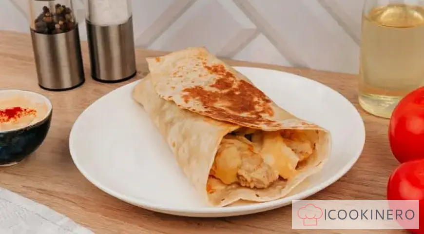 Tortilla mit Hähnchenstreifen