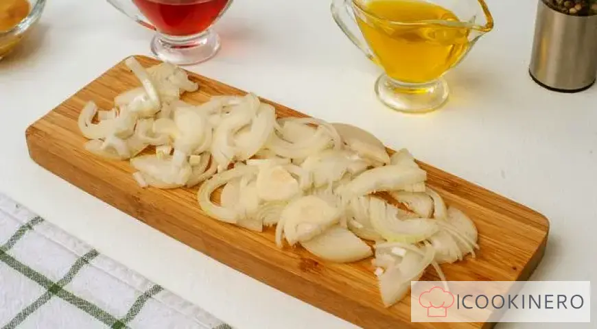 Classic salad with mushrooms
