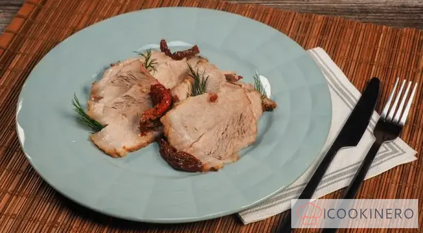 Jamón de cerdo horneado en manga