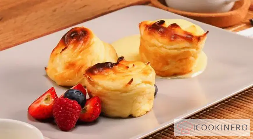 Tartas de queso en el horno