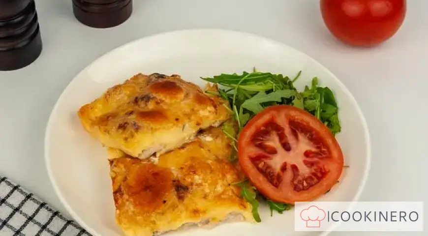 Hähnchenfilet mit Käse im Ofen
