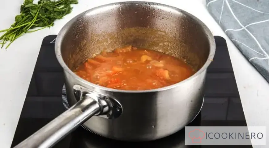 Hot pepper adjika with cooking