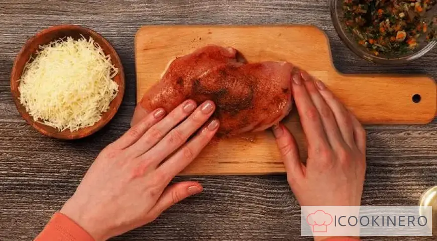 Chicken breast stuffed with mushrooms