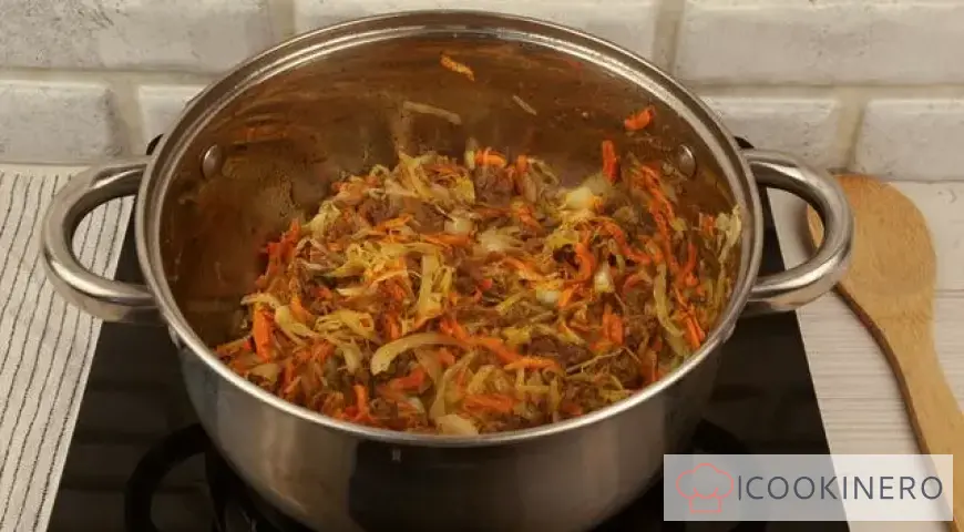 Cabbage Solyanka with Stew