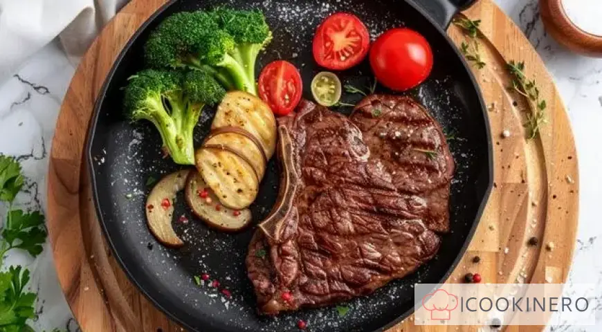 Classic steak with vegetables