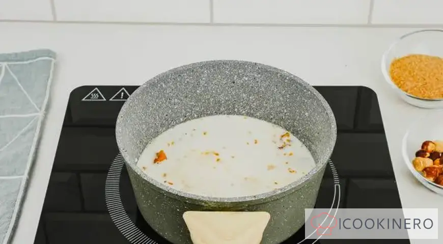 Bulgur porridge with milk