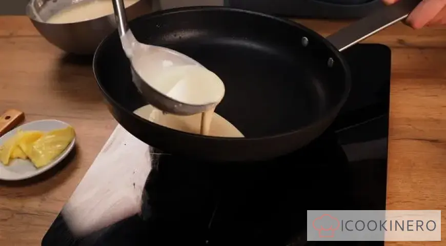 Yeast pancakes with milk