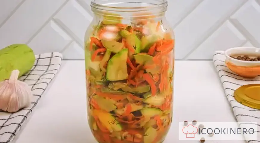 Zucchini salad for the winter without sterilization