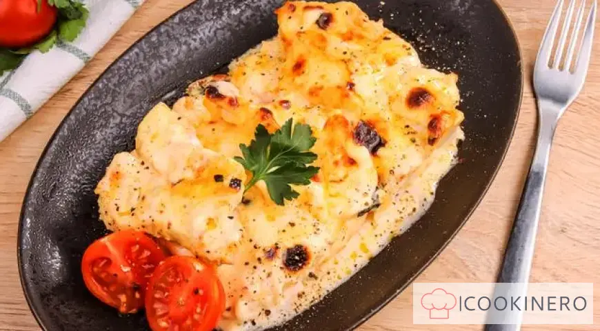 Chicken in cheese sauce