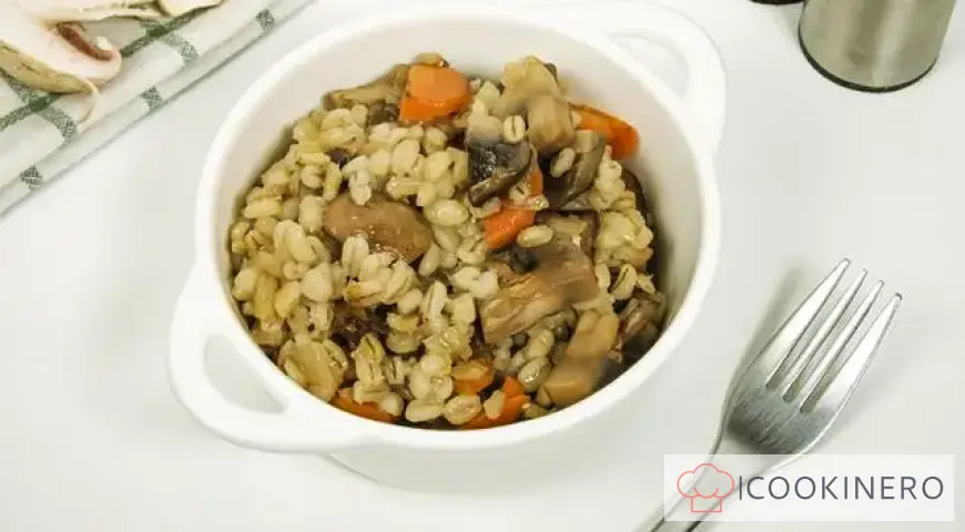 Barley in the oven
