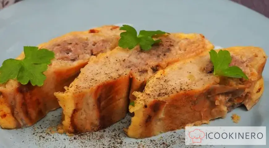 Kartoffelrolle mit Hackfleisch