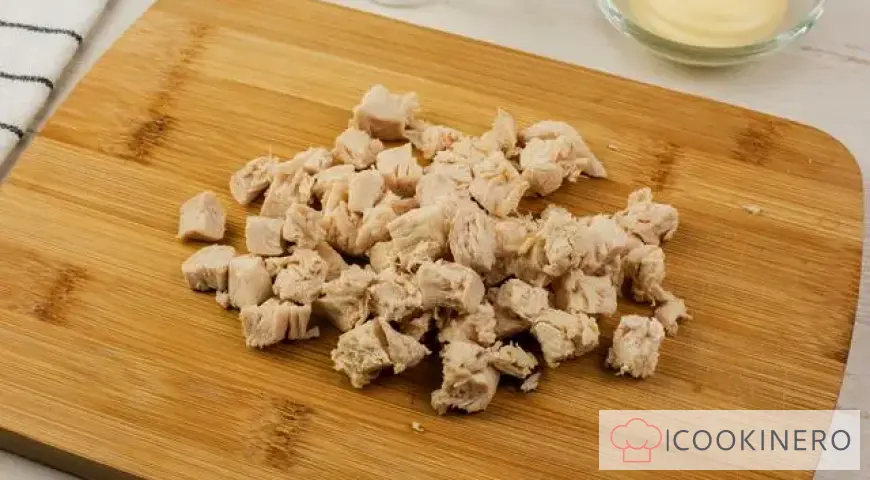 Salad with marinated mushrooms
