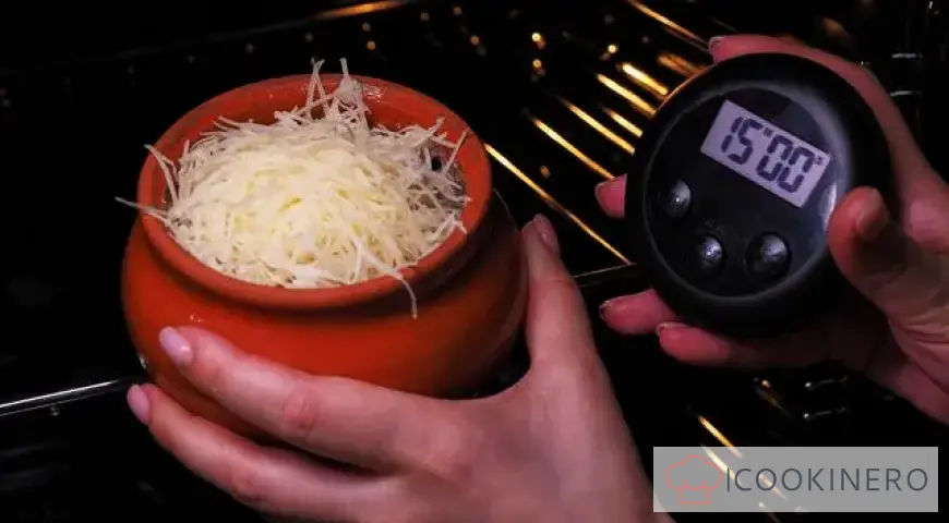 Julienne with milk and chicken