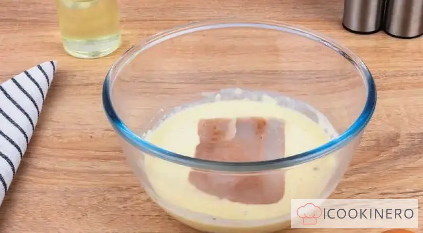 Pollock fillet in batter