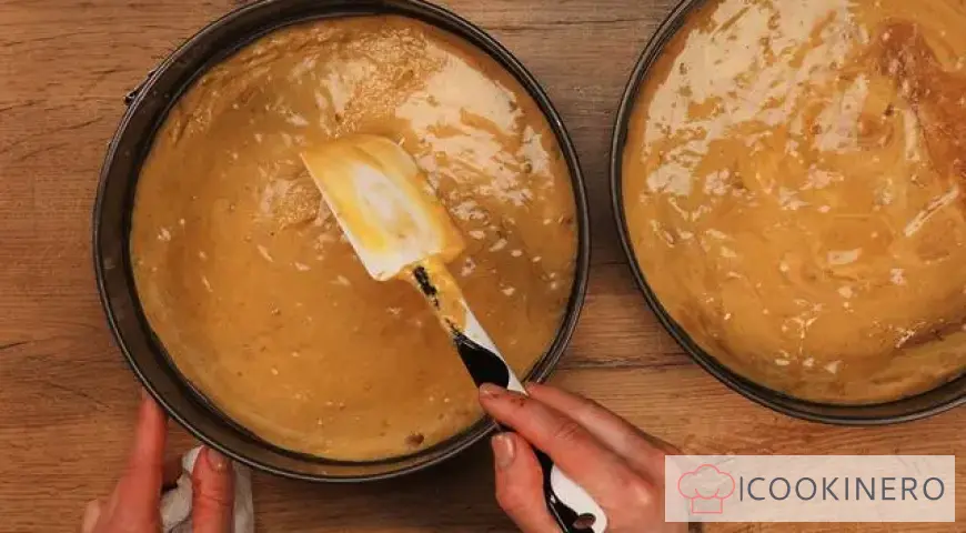 Sponge cake with meringue