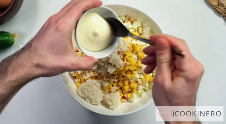 Krabbensalat mit Gurke