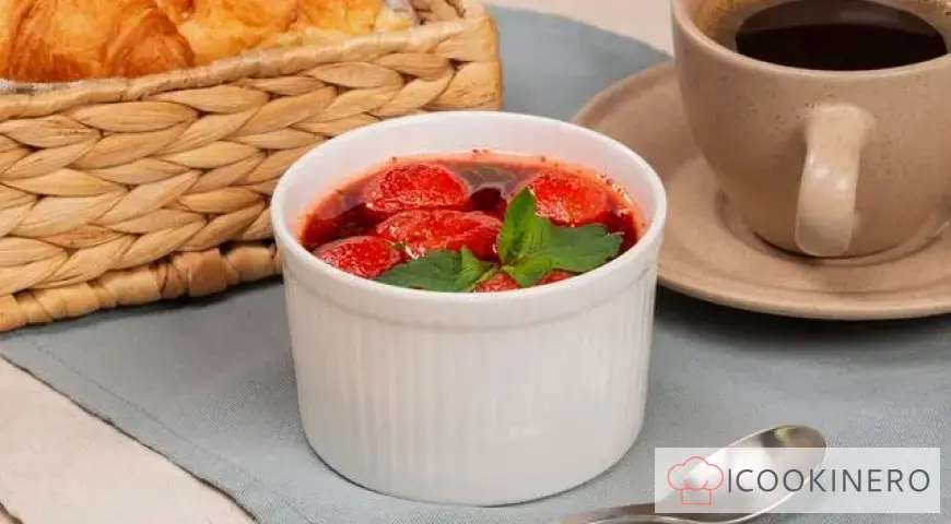 Erdbeermarmelade mit Minze