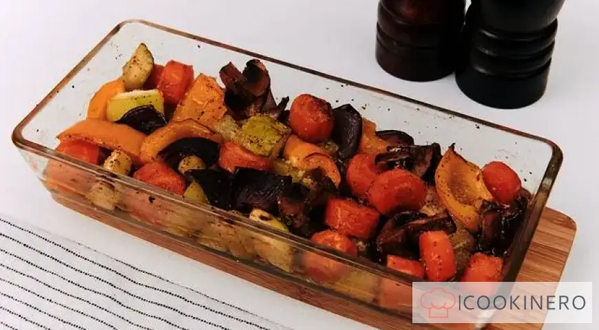 Baked vegetables