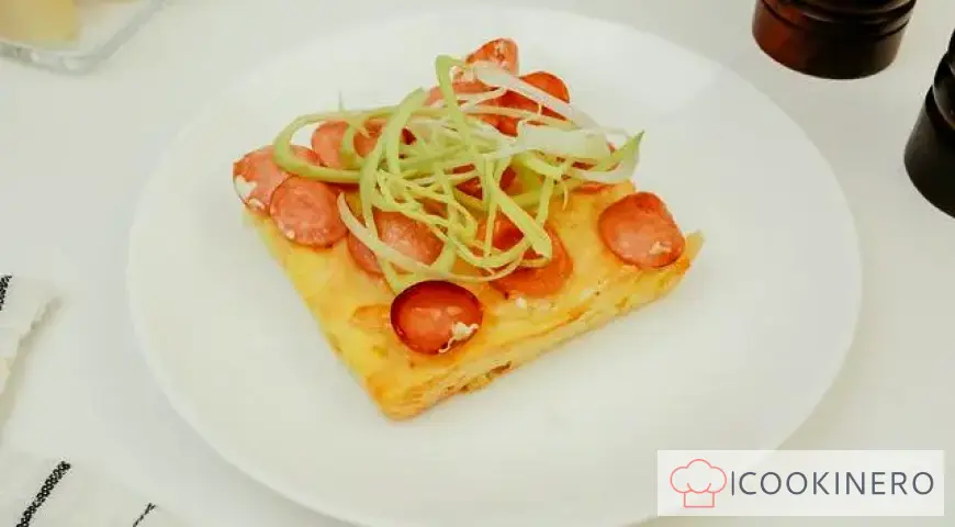 Potato casserole with sausages