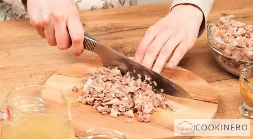 Sausage from a knuckle in a bottle