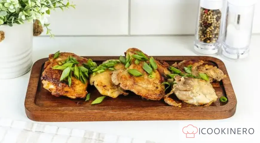 Muslos de pollo en sartén