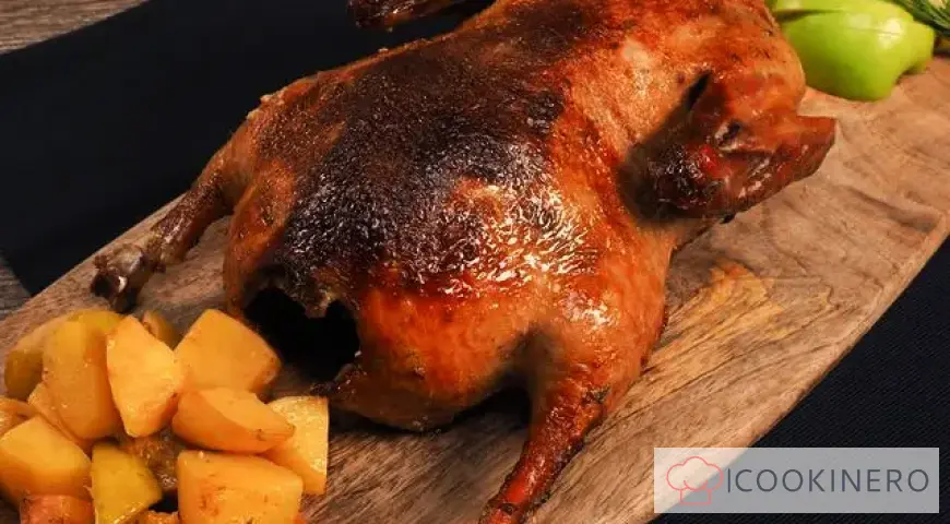 Anatra con mele e patate